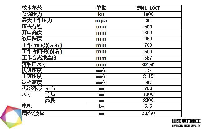 100噸單柱液壓機